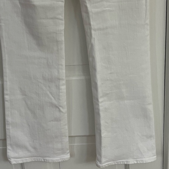 Madewell Mid-Rise Kick Out Jeans Pure White Womens size 24 Minimalist Casual - Picture 9 of 15